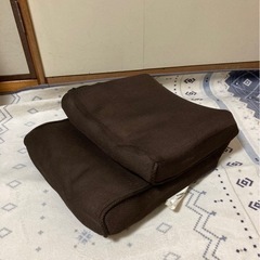 【ブラウン】折りたたみメッシュ座椅子の画像