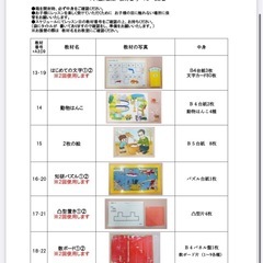 チャイルドアイズ　知研プログラム 6・7期　知育教材の画像