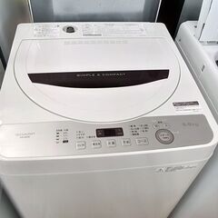 ★リユースのサカイつくば店★TK6403 SHARP 洗濯機 ES-GE5B 5.0kg 18年製 動作確認／クリーニング済み　【リユースのサカイつくば店】 の画像