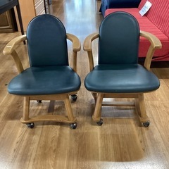 ダイニング回転チェア2脚セット【町田市再生家具】251645