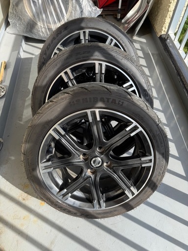 2022年式マーチニスモs純正ホイール　2024年式シバタイヤセット