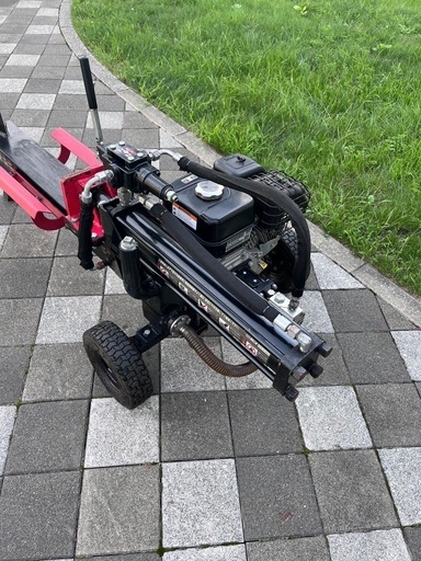 ミナトワークス　エンジン式　薪割り機 LSE-12K+4分割 カッター付きセット