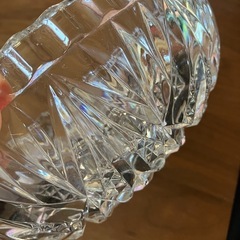 クリスタルガラス カットボウル 約23cmの画像