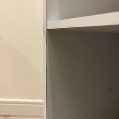 【白い収納棚】2段 サイズ：約 H59 × W41 × D29cmの画像