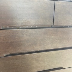 【ジモティー割引で最大15％OFF⭐️】 6段チェスト ダークブラウンの画像