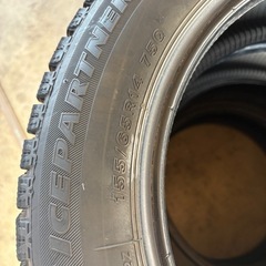 BRIDGESTONE アイスパートナー　155/65R14 スタッドレス　19年製 6分山以上の画像