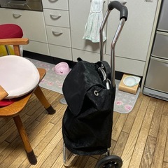 買い物用キャリー【黒】の画像
