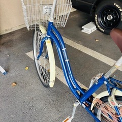 自転車　26インチ　ママチャリ　パパチャリ　シンプル　鍵付きの画像