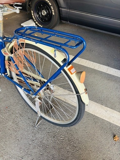 自転車　26インチ　ママチャリ　パパチャリ　シンプル　鍵付き