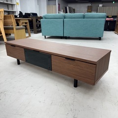 【超美品‼️】定価29,990円♪ 現行モデル ニトリ 140cm幅ローボード(エトナ140LB) テレビ台 リビング収納家具 木目調ミドルブラウン♪の画像