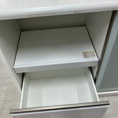 ニトリキッチンカウンタースライド一枚扉ホワイト【トレファク堺福田店】の画像
