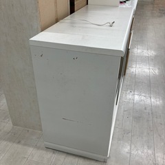 ニトリキッチンカウンタースライド一枚扉ホワイト【トレファク堺福田店】の画像