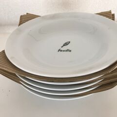 カレー皿　feuille【５枚セット】の画像
