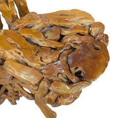 天然木一刀彫 花台 飾り棚