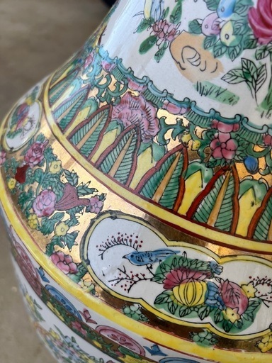 アンティーク花瓶　壺　飾り　陶器　インテリア