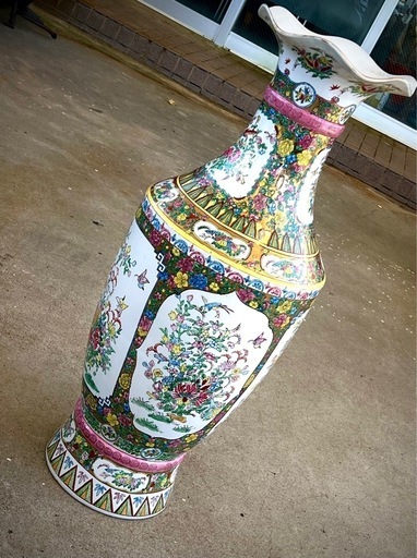 アンティーク花瓶　壺　飾り　陶器　インテリア