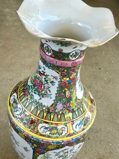アンティーク花瓶　壺　飾り　陶器　インテリア