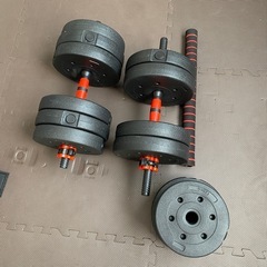 トレーニング器具　ベンチ台　可変式ダンベル・バーベル　40kgの画像