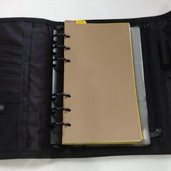 吉田カバン ナイロンキャンバス 6穴式 手帳 ブラック DG8293の画像