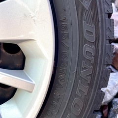 ダンロップ　WINTER MAXX　WM02 中古スタッドレスタイヤ　 165/65R14　79Qの4本セットの画像