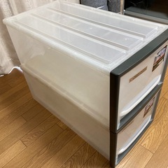 アイリスオーヤマ　CHESUT 透明 2個セット　押入れ　収納の画像