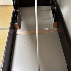 収納付きシングルベッドフレームの画像