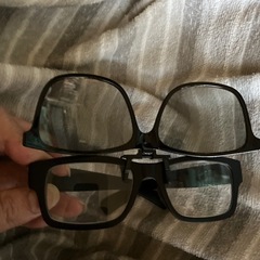 フリップ式サングラス　メガネは付きませんの画像