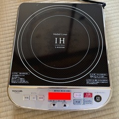 IHクッキングヒーター　卓上　tescomの画像