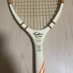 レトロ 木製テニスラケット ヴィンテージDeluxe NUMBER ONEの画像