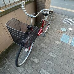 リサイクルショップどりーむ荒田店　No476 自転車　シティサイクル　２６インチ　LEDオートライト付き♪　チェーンフルカバーで長持ち♪の画像