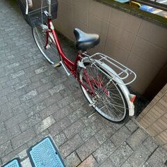 リサイクルショップどりーむ荒田店　No476 自転車　シティサイクル　２６インチ　LEDオートライト付き♪　チェーンフルカバーで長持ち♪の画像