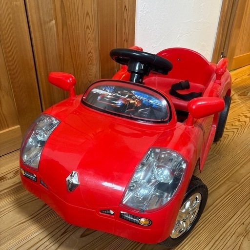 【電動】 自動車 車 赤 子ども用 1人乗り 充電式　