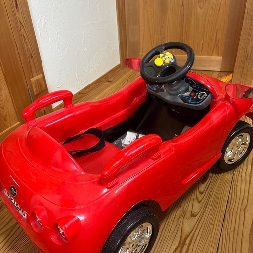 【電動】 自動車 車 赤 子ども用 1人乗り 充電式　