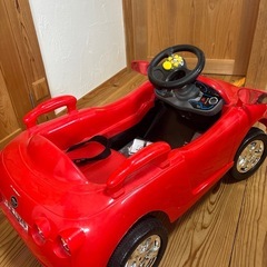 【電動】 自動車 車 赤 子ども用 1人乗り 充電式　の画像