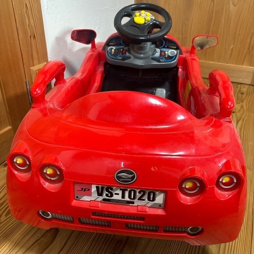【電動】 自動車 車 赤 子ども用 1人乗り 充電式　