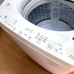 【分解洗浄済み】東芝洗濯機 10kg 2019年製の画像