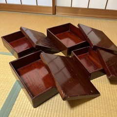 木の箱4個セットの画像