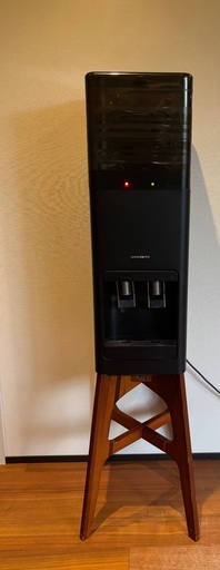 amadana ウォーターサーバー 木製スタンド付き黒　HC12D1-WD-RF