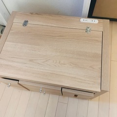 伸縮性ドレッサー　ローテーブル　電源ありの画像