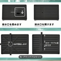 2段 食器乾燥ラック 42×30×29cm 排水トレー カトラリーホルダー付き の画像