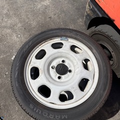スズキ　ハスラー　ホイールタイヤセット　4本　165/60R15 タイヤ年式2024年の画像
