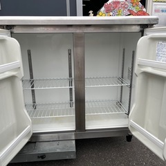 フクシマ 業務用 テーブル形冷蔵庫 TMU-50RE2 コールドテーブル 厨房設備 作業台 100V 動作確認済 W1500 D450 中古品 ④の画像
