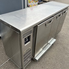 フクシマ 業務用 テーブル形冷蔵庫 TMU-50RE2 コールドテーブル 厨房設備 作業台 100V 動作確認済 W1500 D450 中古品 ④の画像
