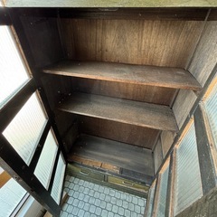昭和レトロ　アンティーク棚の画像