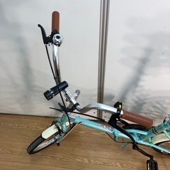 折りたたみ自転車 FF-Y16 アクアブルー 使用僅か 16インチの画像