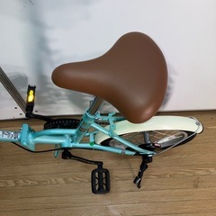 折りたたみ自転車 FF-Y16 アクアブルー 使用僅か 16インチの画像