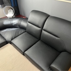 3人掛け アレンジ自由 コーナーローソファー こたつでも使える 背面 