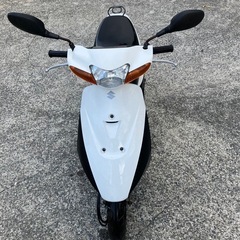原付バイク スズキ レッツ2  ジャンク 鍵無し パーツ取りにの画像