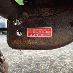 原付バイク スズキ レッツ2  ジャンク 鍵無し パーツ取りにの画像