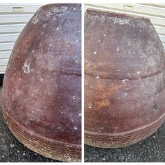 古備前　水瓶　大壺　江戸期骨董　鑑賞壺　引き取り限定の画像